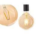 Miniatyrbillede 3 af 6: LED-lampe Vintage E27 Gennemsigtig 4 W 12,5 x 17,5 x 12,5 cm (12 enheder)