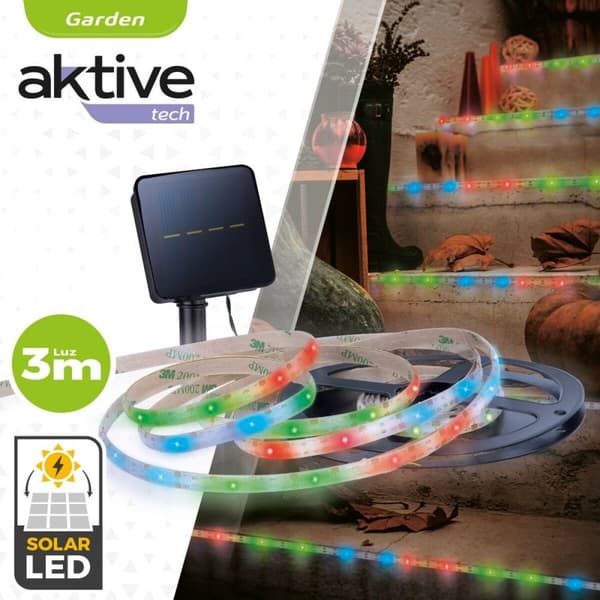 Lysstrimmel Aktive LED Multifarvet Have 3 m (6 enheder)