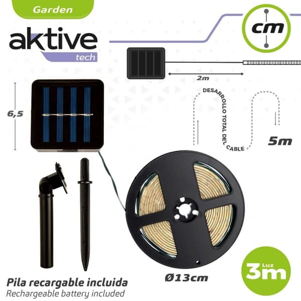 Lysstrimmel Aktive LED Multifarvet Have 3 m (6 enheder)