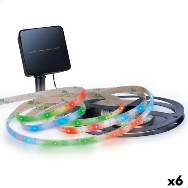 Lysstrimmel Aktive LED Multifarvet Have 3 m (6 enheder)