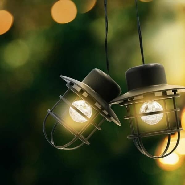 LED-krans Lumisky Detroit Vit Svart Blommig