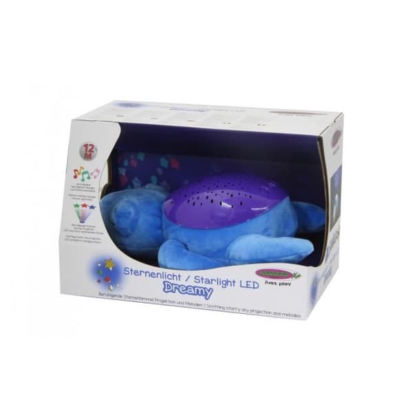 Dreamy Turtleled plysch nattlampa - JAMARA - 32 cm - Blå