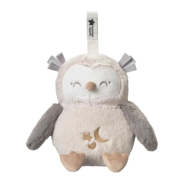 TOMMEE TIPPEE, Luxury Night Light Plysch med CrySensor, 6 lugnande ljud, USB, maskintvättbar, Ollie the Owl