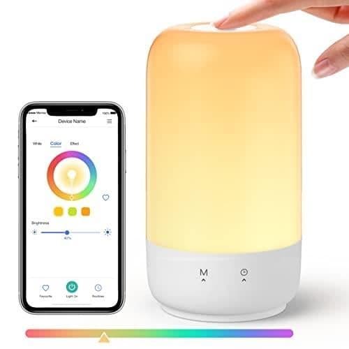 Ansluten Led Nattljus, Smart Sänglampa Kompatibel med Vit