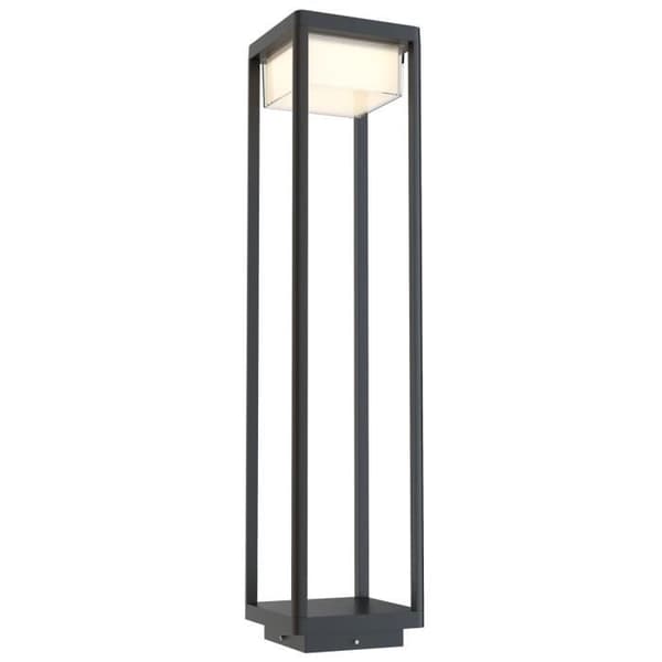 Maytoni Baker Street Integrated Black LED Outdoor Pollard Light Baker Street IP65 Svart