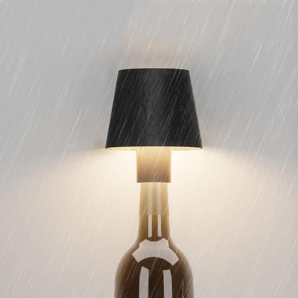 Lampskärm för flaska - Svart