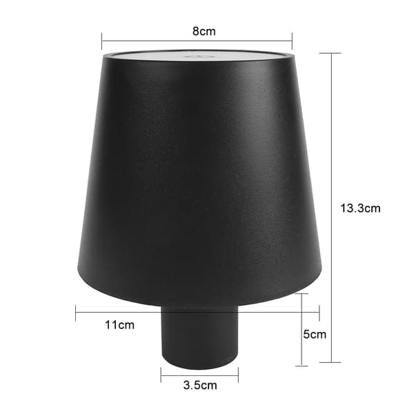 Lampskärm för flaska - Svart