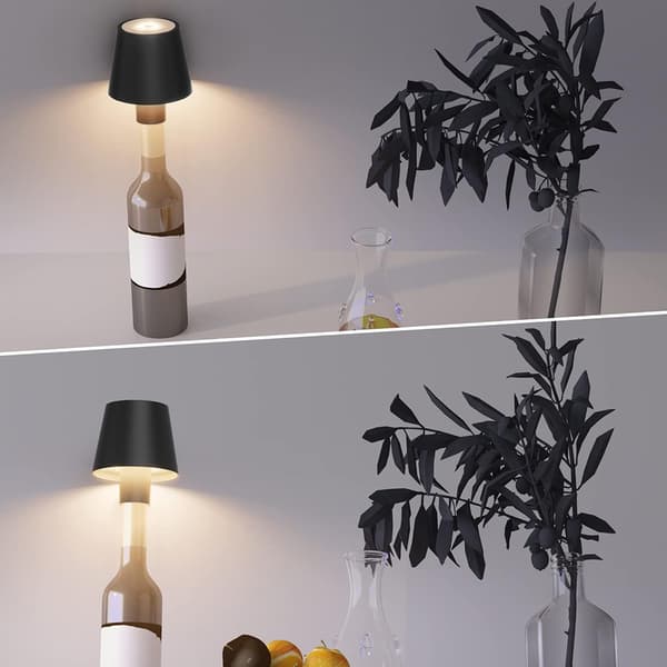 Lampskärm för flaska - Svart