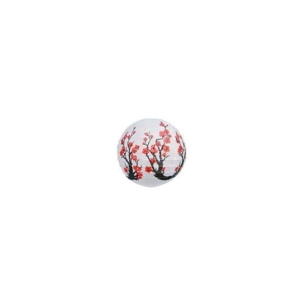 SET med 4 KINA KULLAMPIONER – Plum Blossom Dekoration – D. 25 cm