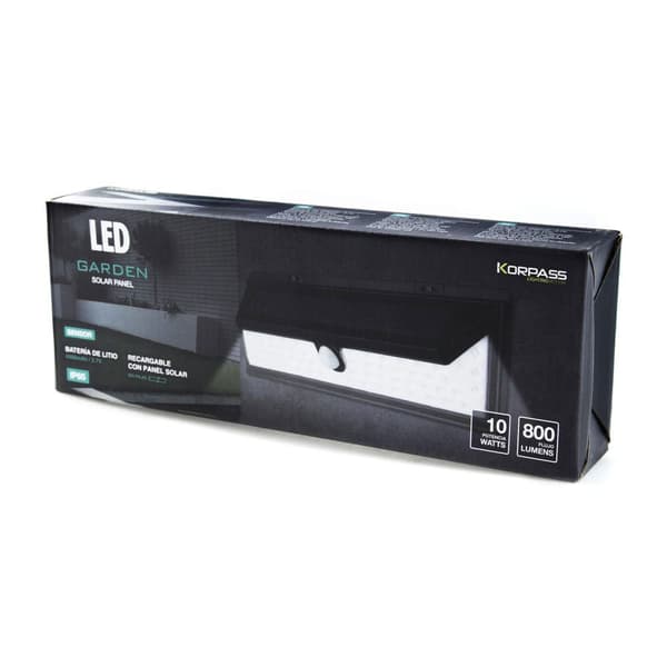 Matel Korpass Aurinkokäyttöinen Led-seinävalaisin Anturilla Kylmä 10w 800 Lumens Kirkas