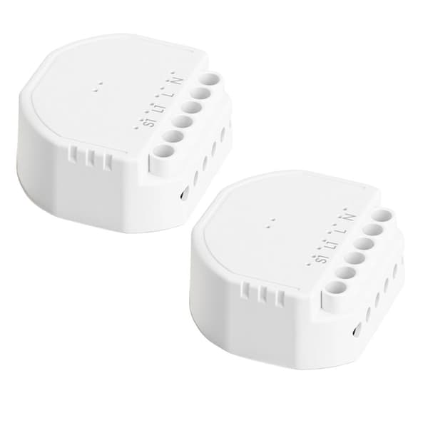 Smart Wi-Fi Väggbrytarmodul, Röststyrning Kompatibel, Fjärråtkomst,4 ENHET Med HomeKit