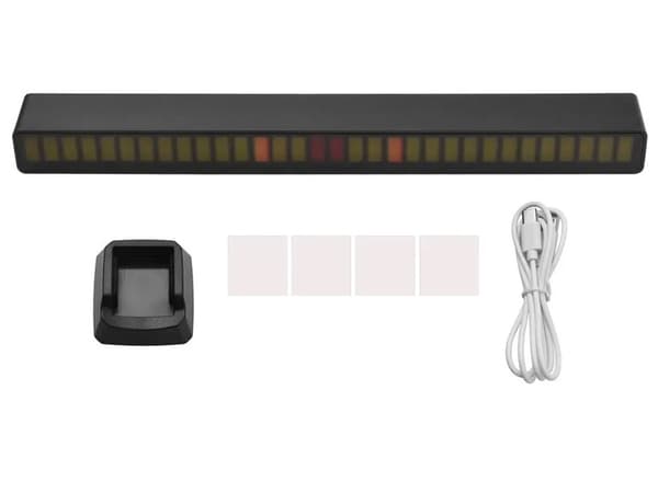 Ljudstyrd RGB LED-lampa - 18 cm