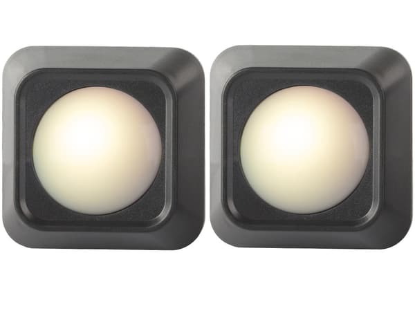 LED-Spotlights med Fjärrkontroll - Trådlös - 2st