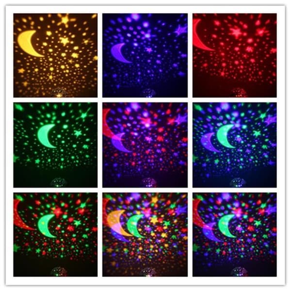 Star Night Light Sänglampa Nattlampa Twirling Sky Projektorlampa Star Taklampa för barnrum Julklappar