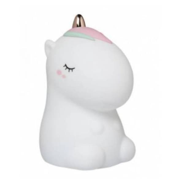 Little L - White Unicorn nattlampa med fjärrkontroll - COOL KIDS PROJEKT