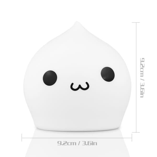 Silikon Vattendroppe LED Nattljus Flerfärgad Touch Sensor Sängbordslampa Nattlampa Julklapp
