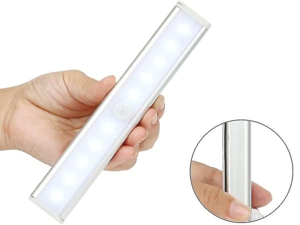Vaatekaappilamppu Liiketunnistin / Itsekiinnittyvä LED-lamppu - 19 cm