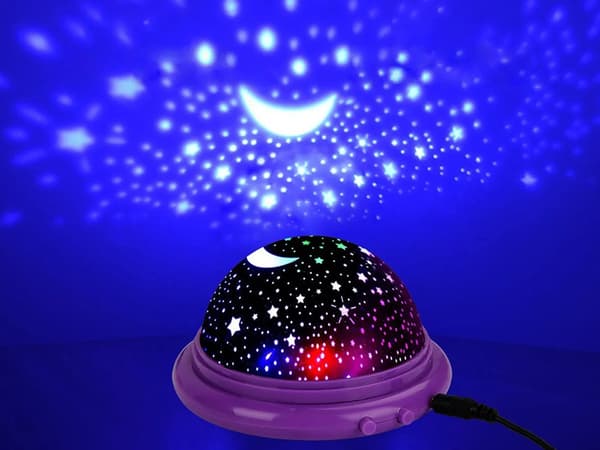 Stjärnprojektor nattljus himmel rund led