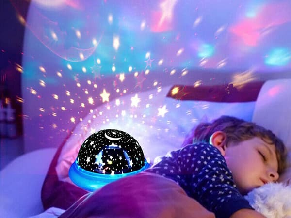 Stjärnprojektor nattljus himmel rund led