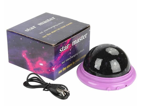 Stjärnprojektor nattljus himmel rund led