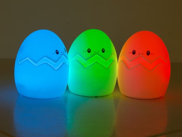 RGB LED-lampa / Trådlös Nattlampa - Ägg