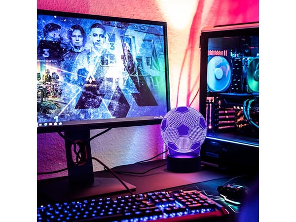 Nattlampa Fotboll / Bordslampa - RGB