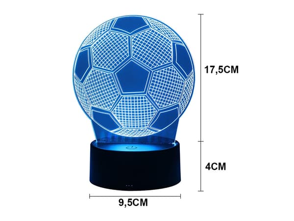 Nattlampa Fotboll / Bordslampa - RGB