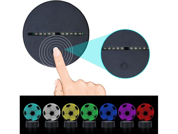 Nattlampa Fotboll / Bordslampa - RGB