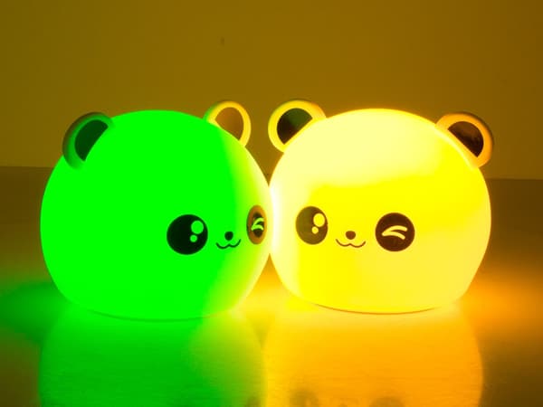 RGB LED-lampa / Trådlös Nattlampa - Panda