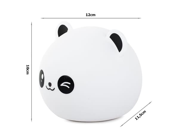 Trådlös RGB LED-lampa / Nattlampa med Touchfunktion - Panda