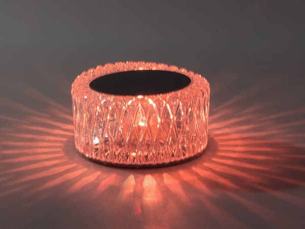 Fjärrstyrd LED-lampa - Bordslampa Kristall - RGB