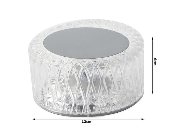 Fjärrstyrd LED-lampa - Bordslampa Kristall - RGB