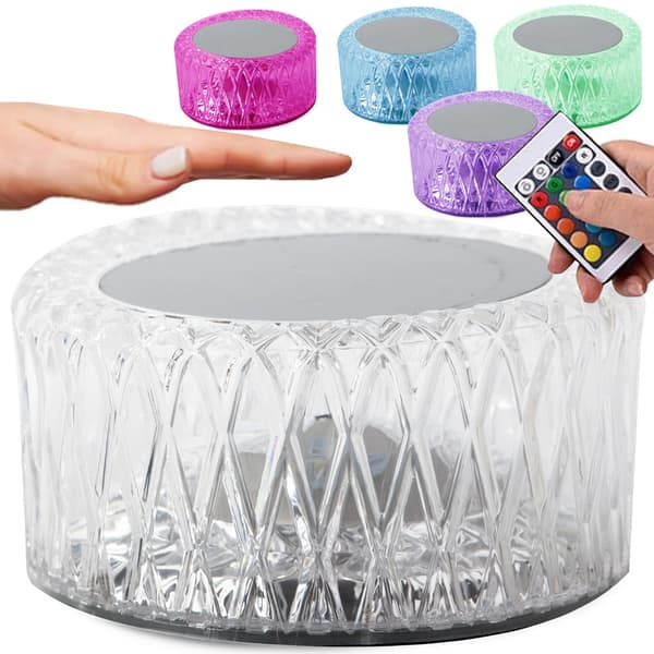 Fjernstyret LED-lampe - Bordlampe Krystal – RGB