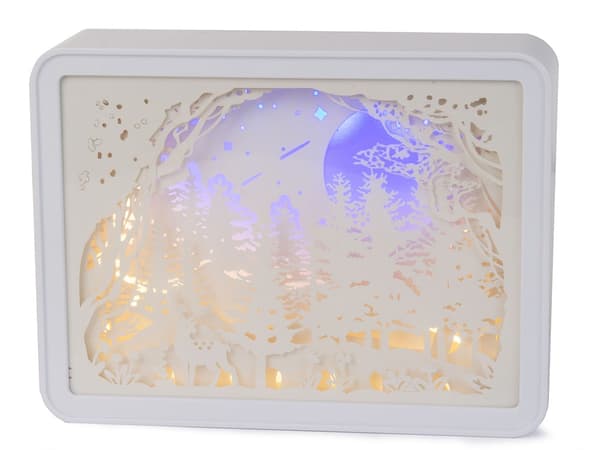Bordslampa / Nattlampa - Pappersutklipp 3D effekt