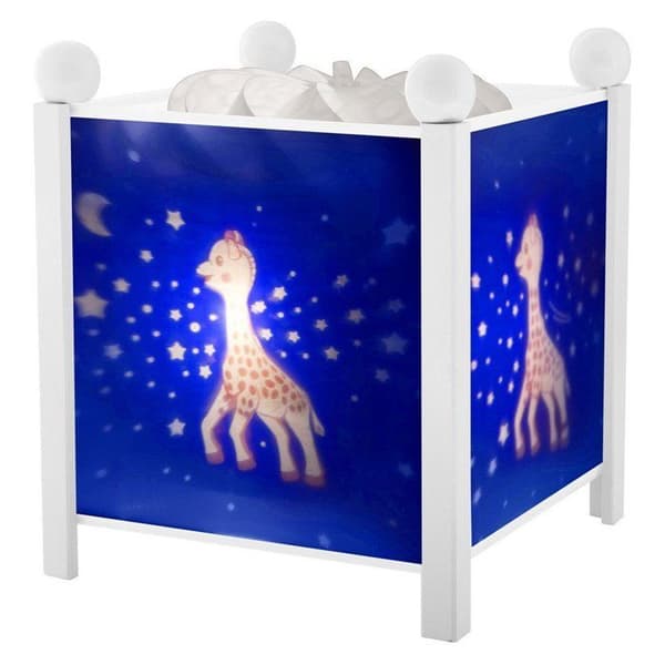 Magic Lantern Night Light - BYXA - Sophie the Giraffe - Trä - Vit - 19 cm