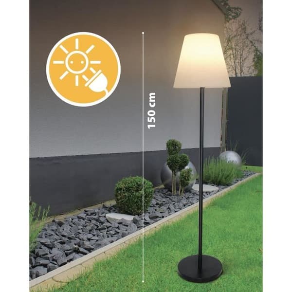 RGB LED Solar Street Light - VELAMP - EXTENZA SOLAR - 150 cm - IP66
