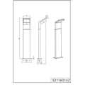 Miniatyrbild 4 av 4: Pearl path lighting trio50 cm aluminium led 1 kg antracit