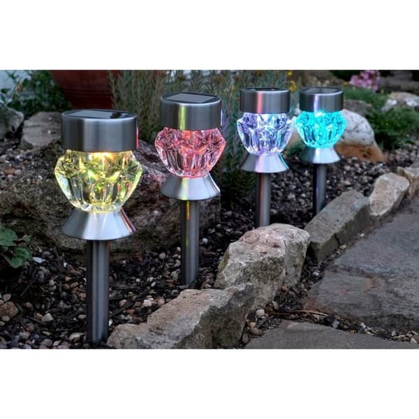 Uppsättning med solcellsstav Smart Garden Glas (4 antal)