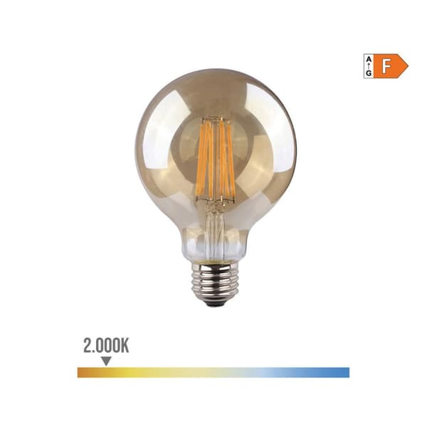 LED-lampe EDM 98628 F 8 W 55 W E27 720 Lm 12,5 x 17 cm Ø 12,5 x 17 cm Vintage (2000 K)