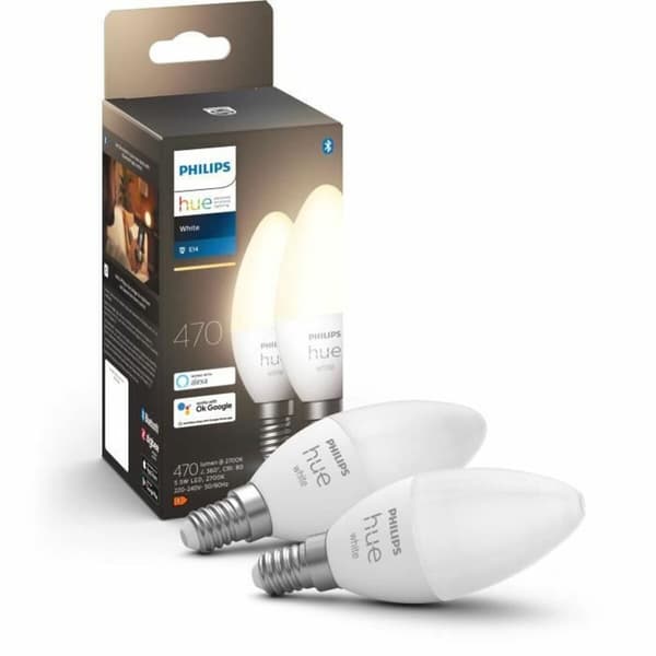 LED-lampe Philips 8719514320628 Hvid F E14 E27 470 lm (2 enheder)