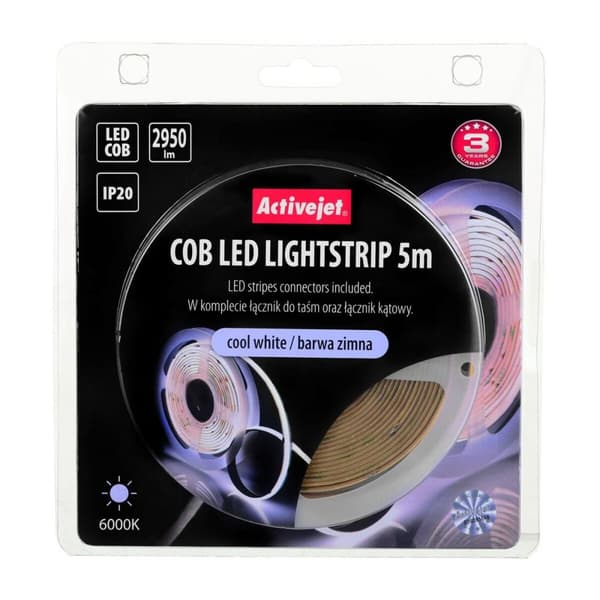 LED-bånd Activejet AJE-COB 5m zim Ingen F 30 W