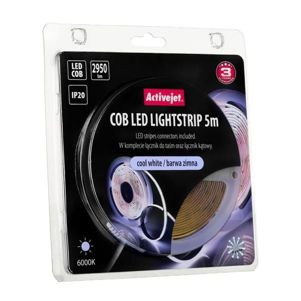 LED-bånd Activejet AJE-COB 5m zim Ingen F 30 W