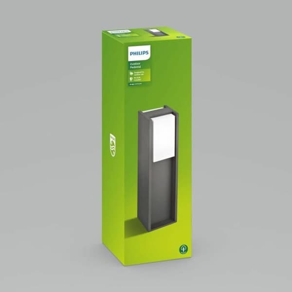 LED-lamppu Philips Sobremuro/pie Antrasiitinharmaa 14 W Ruostumaton teräs Alumiini E27 230 V Antrasiitti