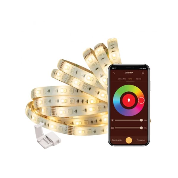 LED-bånd Muvit MIOLST002 5 m Sort Multifarvet Gylden F