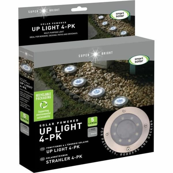 Aurinkokenno Smart Garden Lattia Musta Alumiini (4 osaa)