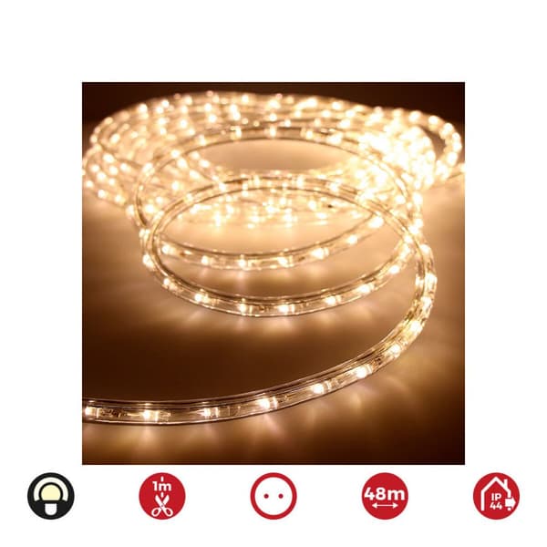 LED Tube EDM 72714 flexiLED 1,4 W x 1 m 48 m Varm hvid 2 retninger
