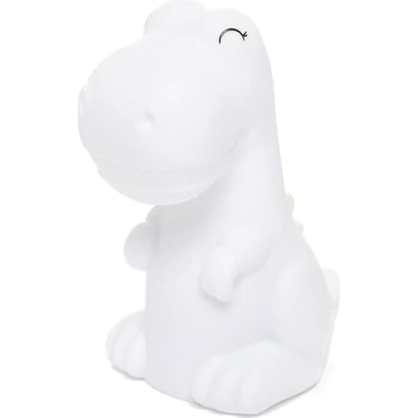 LED-nattljus - Dinosaurie - Flerfärgad - Timer 15 min - Ingår LR44-batterier - PVC