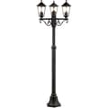 Miniatyrbild 1 av 2: 3L CARLEEN utomhusgolvlampa - BRILLIANT - svart - metall/glas - 200x61cm - IP44