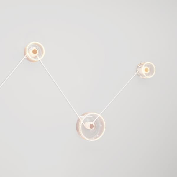 Creative Cables Ghost Spostaluce Vägglampa Med 3 Lampor