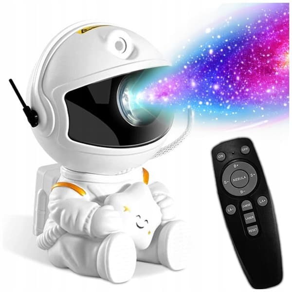 LED natlys stjerneprojektor astronaut stjernehimmelprojektor til børn med fjernbetjening